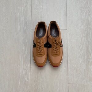 MIA Tan and Black Red Women's Sneakers